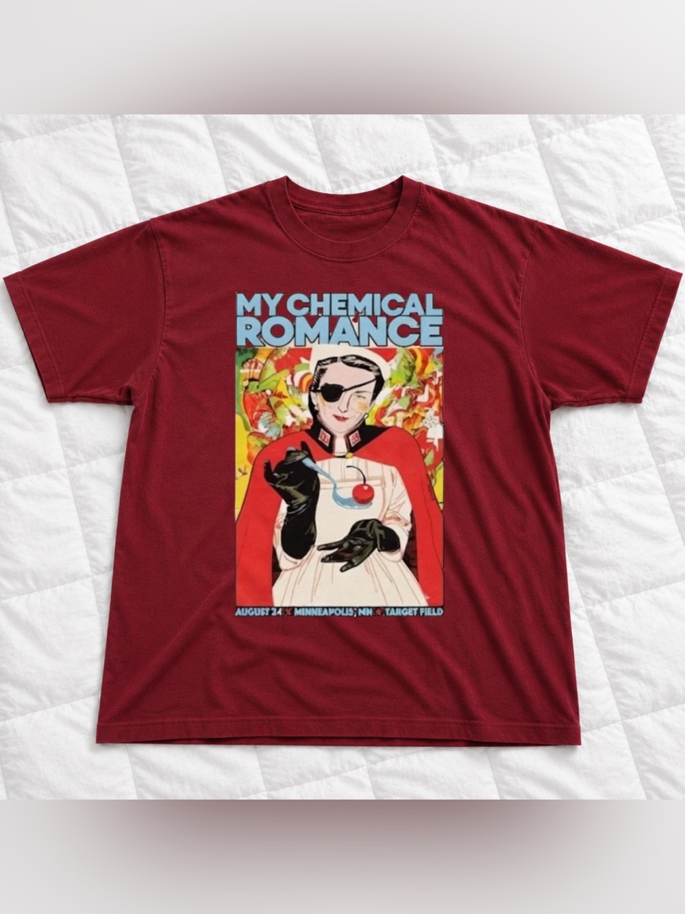 Men’s Vintage Graphic Tee - Red Romance Band Shirt